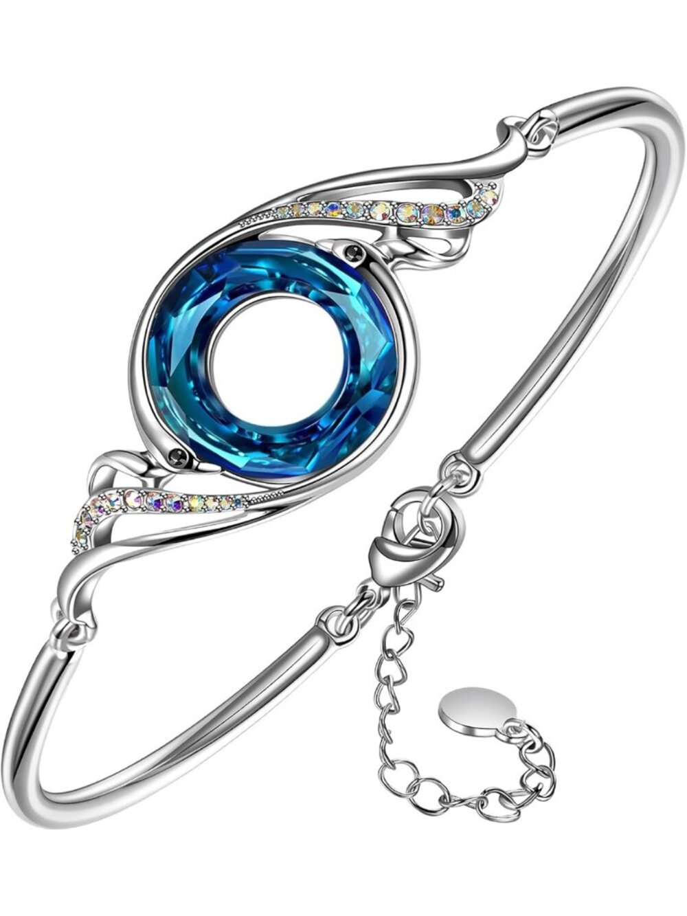 Adjustable Phoenix Bangle Bracelet for Women - Rise From the Ashes Jewelry